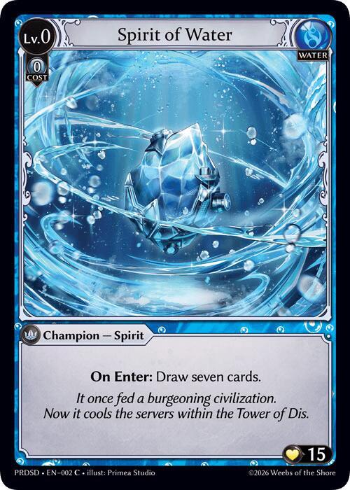 Spirit of Water, .asphodel/paradise Starter Decks 002