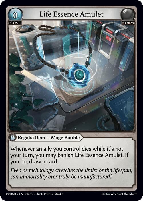 Life Essence Amulet, .asphodel/paradise Starter Decks 012