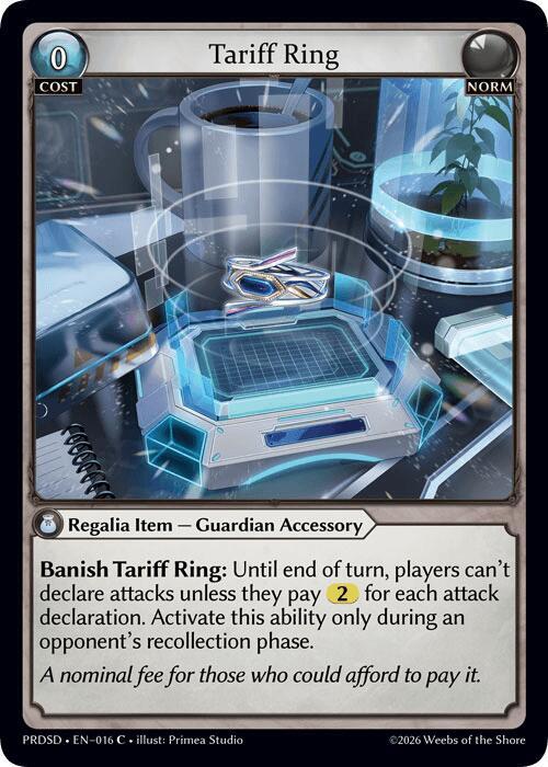 Tariff Ring, .asphodel/paradise Starter Decks 016