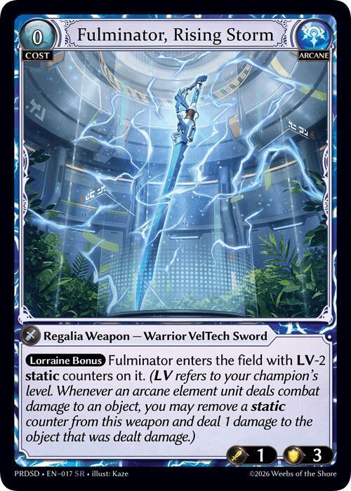 Fulminator, Rising Storm, .asphodel/paradise Starter Decks 017