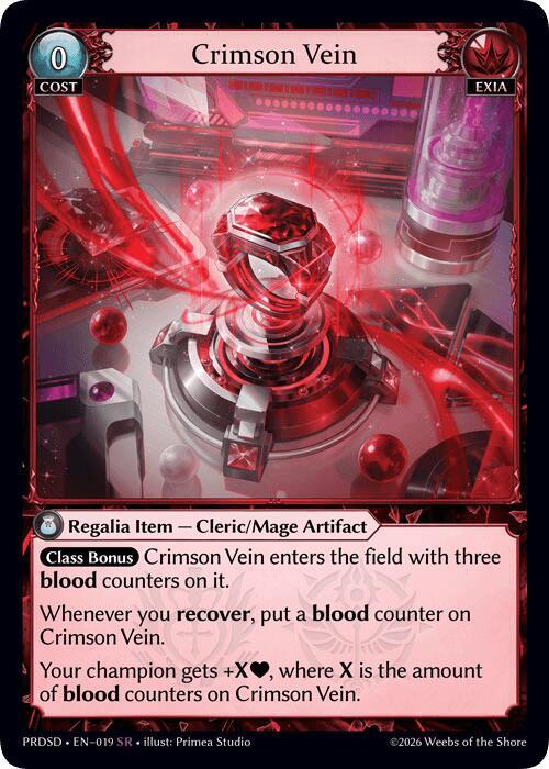 Crimson Vein, .asphodel/paradise Starter Decks 019