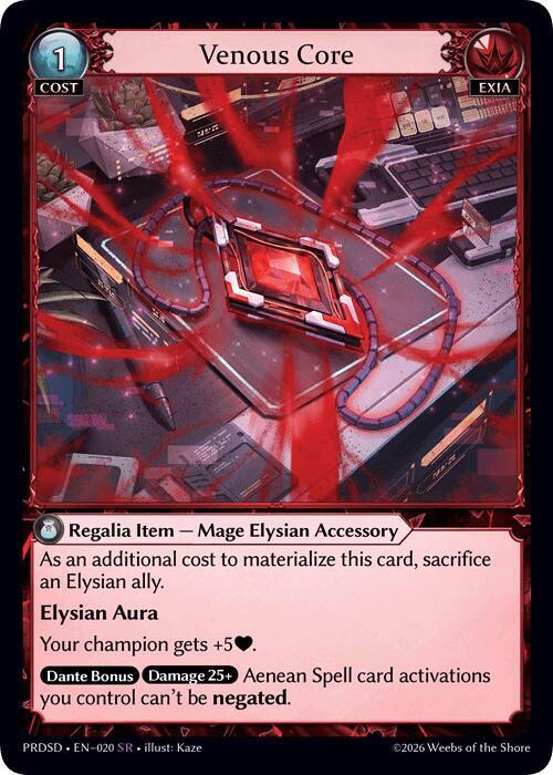 Venous Core, .asphodel/paradise Starter Decks 020