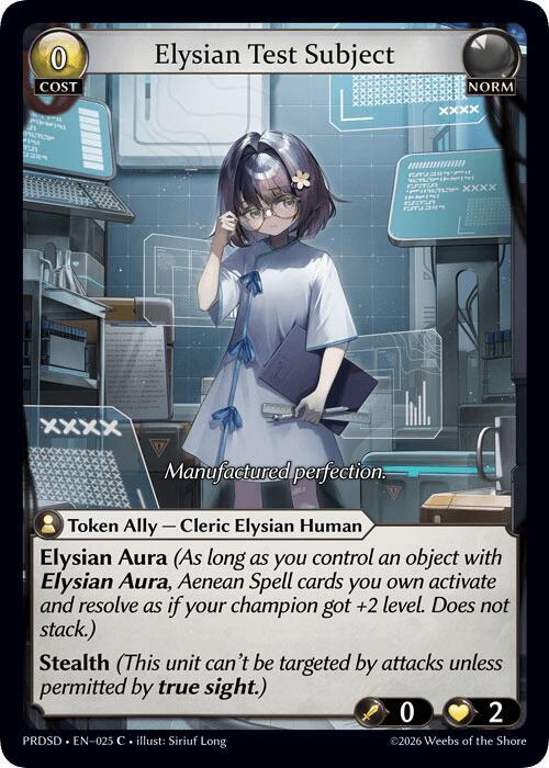 Elysian Test Subject, .asphodel/paradise Starter Decks 025