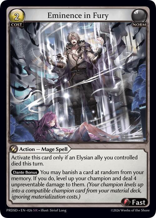Eminence in Fury, .asphodel/paradise Starter Decks 026