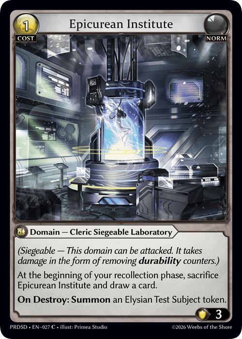 Epicurean Institute, .asphodel/paradise Starter Decks 027