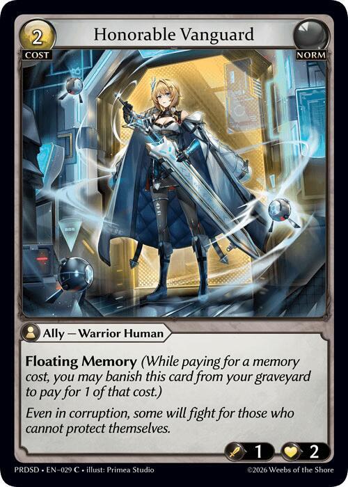 Honorable Vanguard, .asphodel/paradise Starter Decks 029