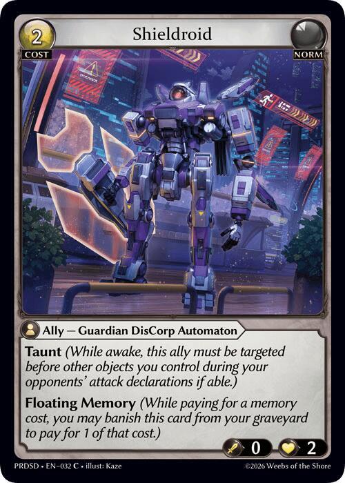 Shieldroid, .asphodel/paradise Starter Decks 032