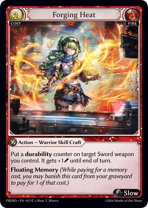 Forging Heat, .asphodel/paradise Starter Decks 037