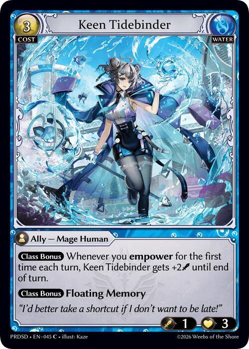 Keen Tidebinder, .asphodel/paradise Starter Decks 045