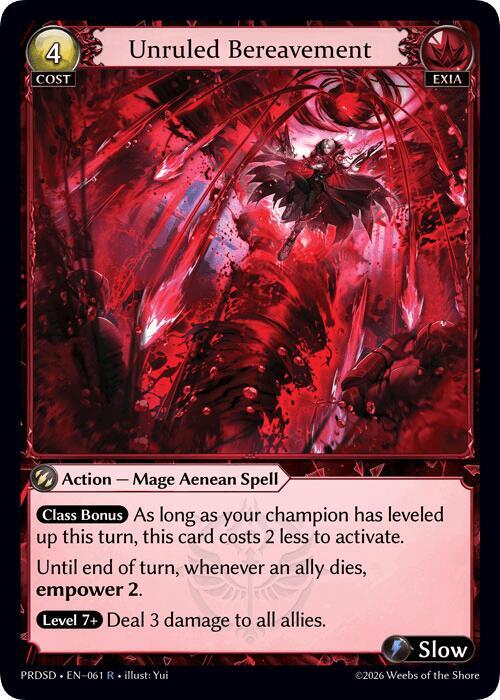 Unruled Bereavement, .asphodel/paradise Starter Decks 061