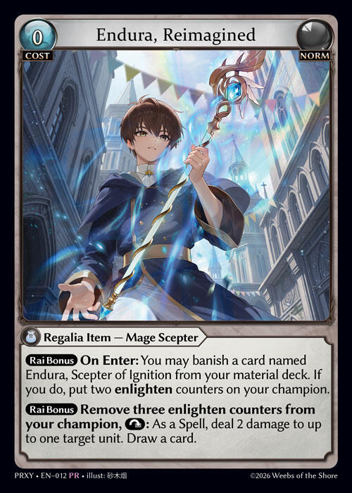 Endura, Reimagined, Proxia's Vault 012