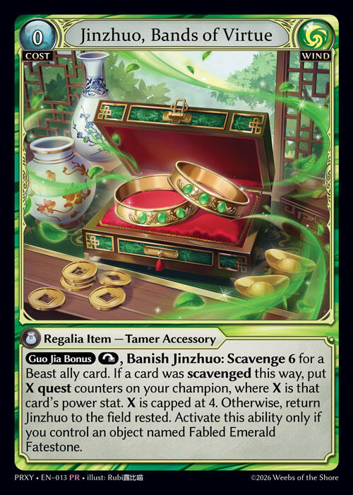 Jinzhuo, Bands of Virtue, Proxia's Vault 013