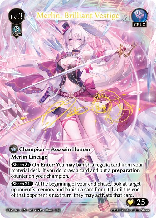 Merlin, Brilliant Vestige (CSR), Phantom Monarchs 007