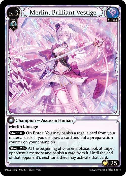 Merlin, Brilliant Vestige, Phantom Monarchs 007