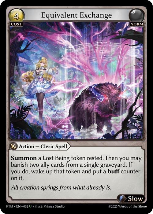 Equivalent Exchange (Curio Foil), Phantom Monarchs 032