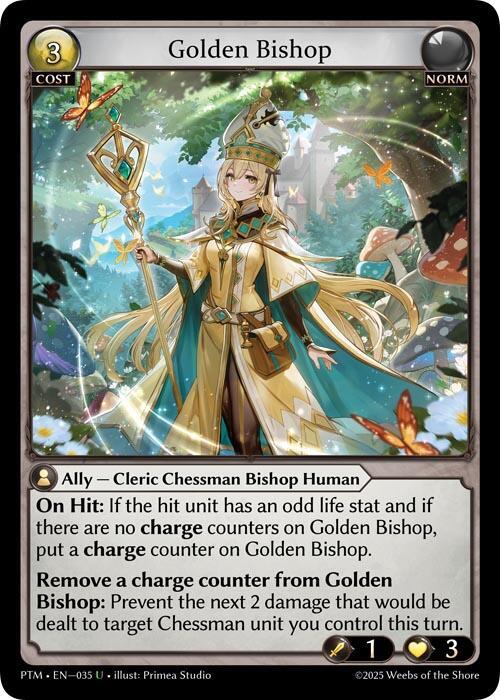 Golden Bishop (Curio Foil), Phantom Monarchs 035