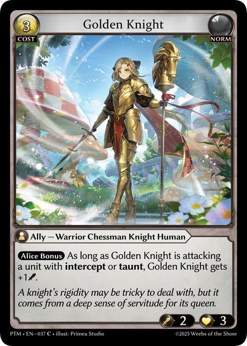 Golden Knight (Curio Foil), Phantom Monarchs 037