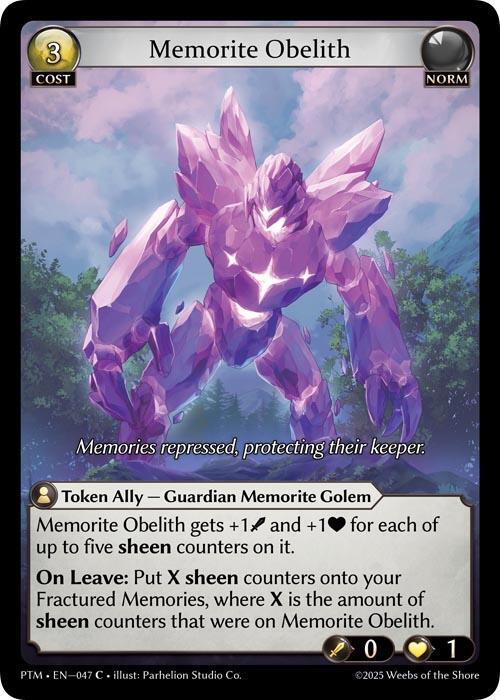 Memorite Obelith, Phantom Monarchs 047