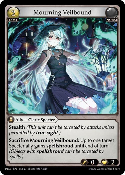 Mourning Veilbound (Curio Foil), Phantom Monarchs 051