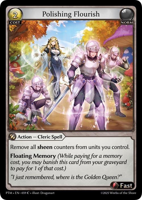 Polishing Flourish (Curio Foil), Phantom Monarchs 059