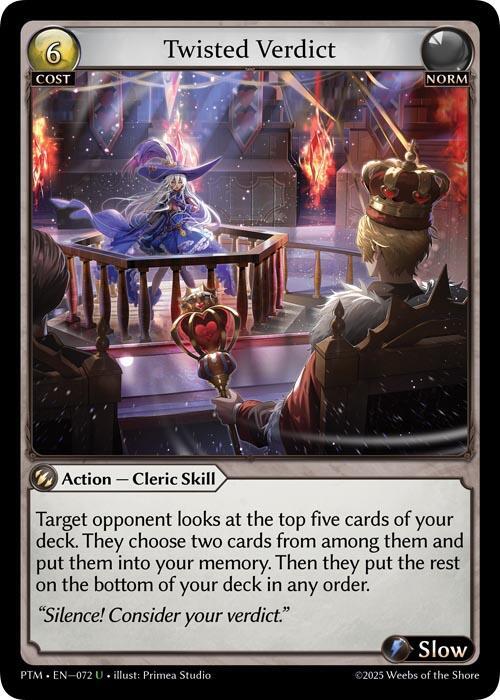 Twisted Verdict, Phantom Monarchs 072