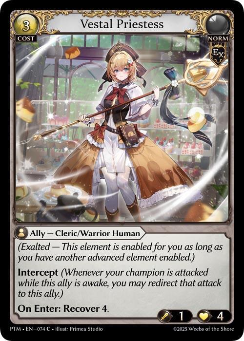 Vestal Priestess (Curio Foil), Phantom Monarchs 074