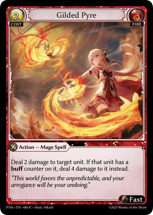 Gilded Pyre (Curio Foil), Phantom Monarchs 086