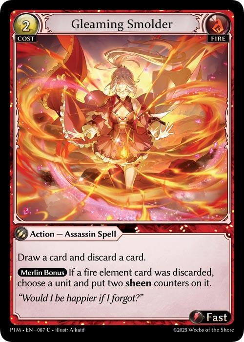 Gleaming Smolder (Curio Foil), Phantom Monarchs 087