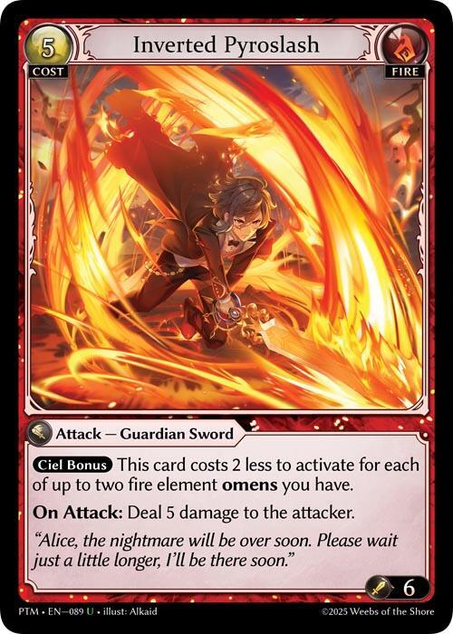 Inverted Pyroslash (Curio Foil), Phantom Monarchs 089
