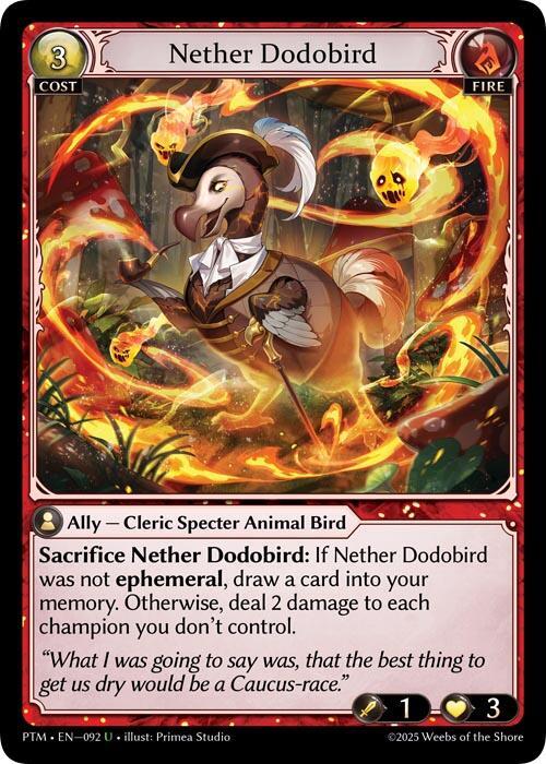 Nether Dodobird (Curio Foil), Phantom Monarchs 092