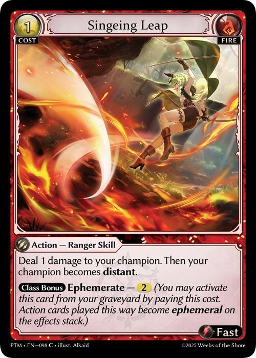 Singeing Leap (Curio Foil), Phantom Monarchs 098