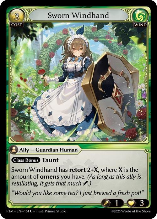 Sworn Windhand (Curio Foil), Phantom Monarchs 154