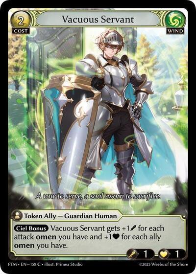 Vacuous Servant (Curio Foil), Phantom Monarchs 158