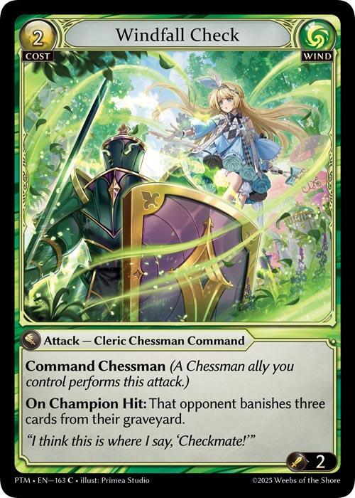 Windfall Check (Curio Foil), Phantom Monarchs 163