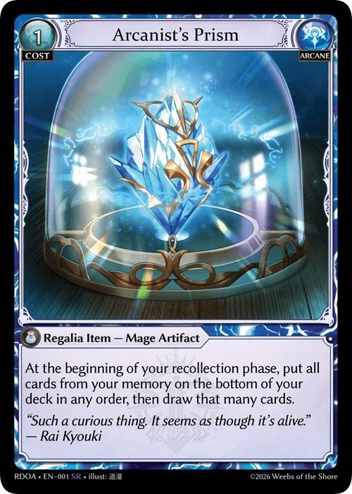 Arcanist's Prism, Radiant Origins 001