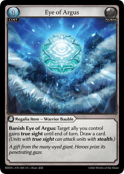 Eye of Argus, Radiant Origins 005