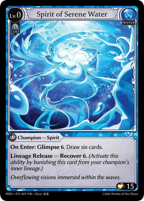 Spirit of Serene Water, Radiant Origins 007