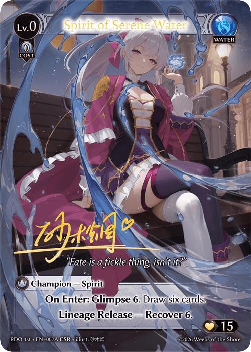 Spirit of Serene Water (007A), Radiant Origins 007A