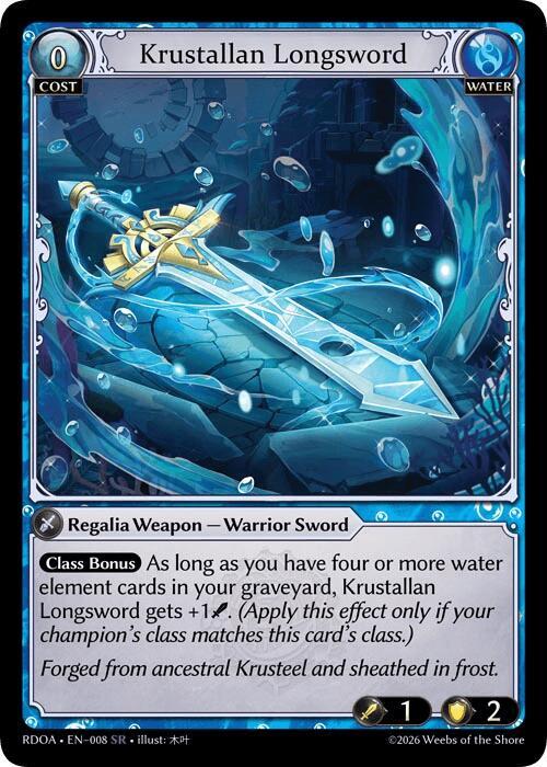 Krustallan Longsword, Radiant Origins 008