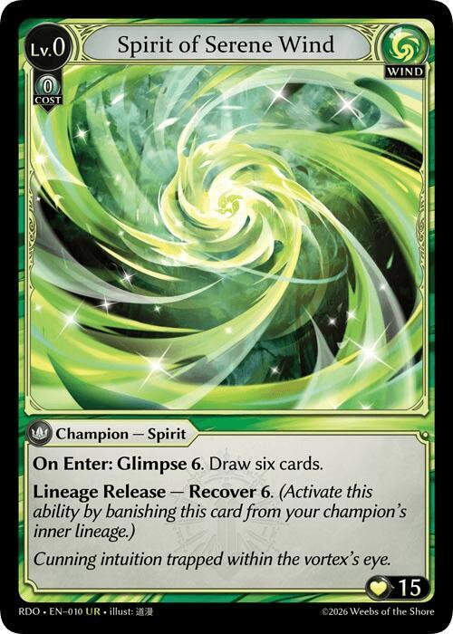 Spirit of Serene Wind, Radiant Origins 010
