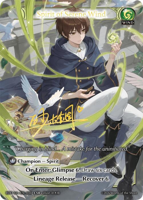 Spirit of Serene Wind (010A), Radiant Origins 010A