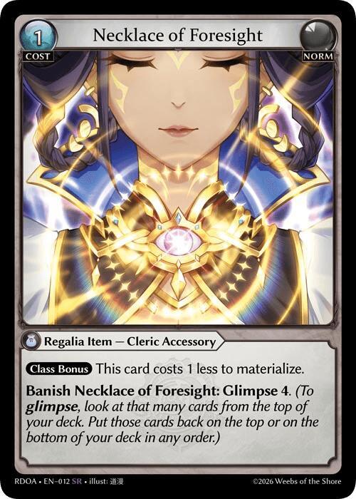 Necklace of Foresight, Radiant Origins 012
