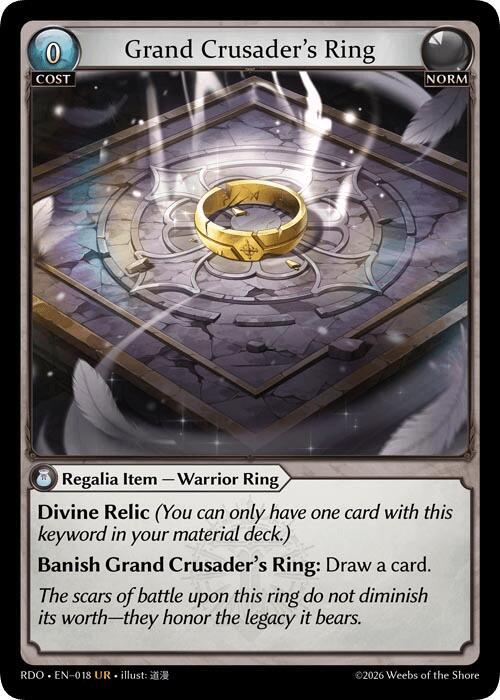 Grand Crusader's Ring, Radiant Origins 018