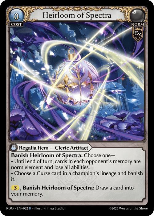Heirloom of Spectra, Radiant Origins 022