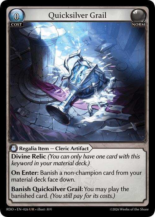 Quicksilver Grail, Radiant Origins 026