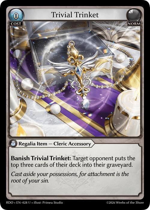 Trivial Trinket, Radiant Origins 028