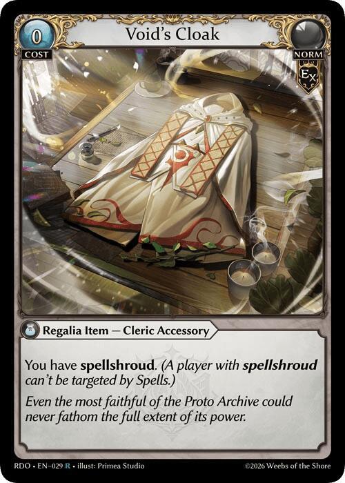 Void's Cloak, Radiant Origins 029