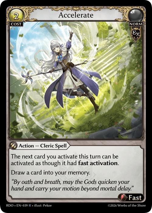 Accelerate, Radiant Origins 039