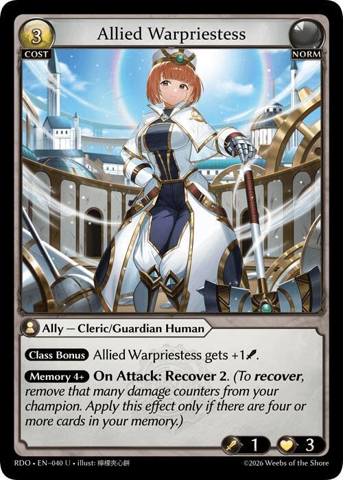 Allied Warpriestess, Radiant Origins 040