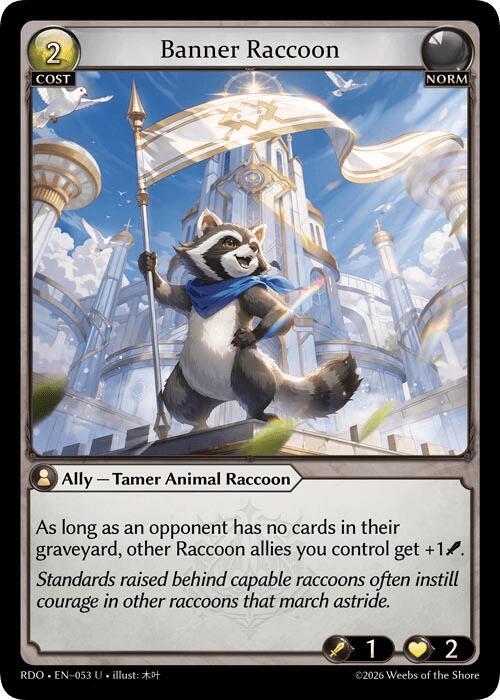 Banner Raccoon, Radiant Origins 053